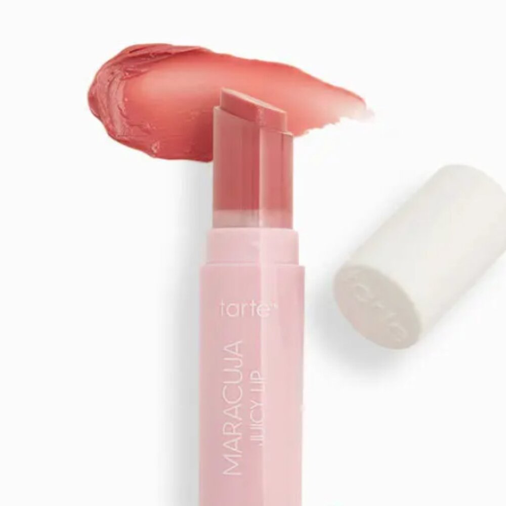 TARTE Maracuja Juicy Lip Balm Gloss in Rose (soft rosy pink)